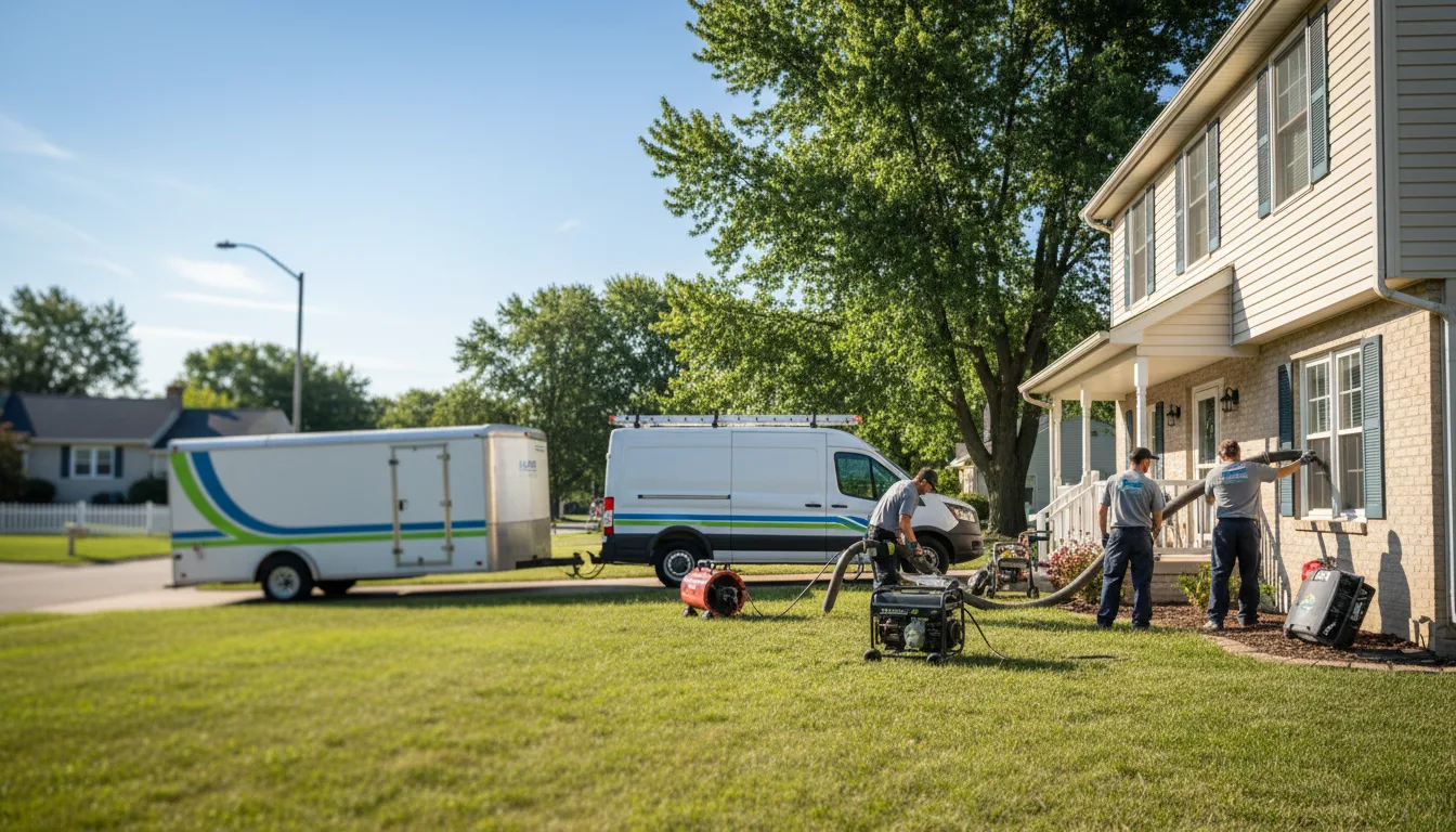 Flooded Basement Restoration And Cleanup With Repair in Denmark, IA near me